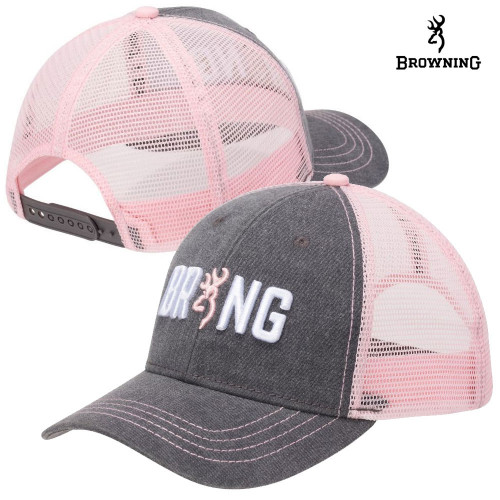 TRUCKER HAT - BROWNING - PINK