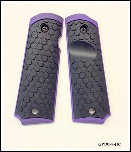 1911 GRIP PANELS -HONEYCOMB INLAY - CHOOSE YOUR COLORS!